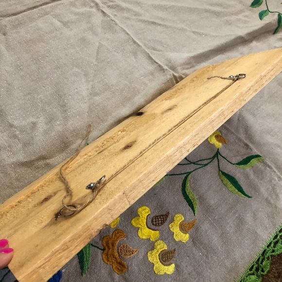 Rustic Shabby Chic "Home" Sign with Floral Design - Picture 5 of 5